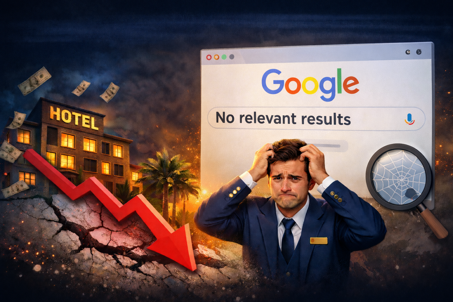 Hotel manager overwhelmed by poor SEO